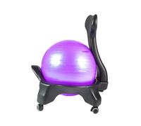 BZJPRFC Sedia da Yoga con Palla di Stabilità da 55 Cm | Sedia ergonomica con palla for esercizi, capacità di peso di 250 kg, migliora la postura e la forma del corpo
