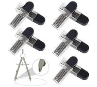 BZKSER 100Pcs Compasso Ricariche di Ricambio 2B 2 mm Ricariche per Bussola, Ricariche per Portamine, Mine di Ricambio per Compasso, Ricariche Compasso per Creazione di Disegni Matematici