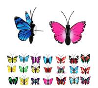 BZKSER Decorative a Forma di Farfalla - 20 PCS Puntine da Disegno Forma di Farfalla Colore Carino Romanzo, Spille a Farfalla Colorate, Puntine a Farfalla, per Lavagna in Sughero(Colore Casuale)
