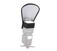 BZKSER Flash Diffusore Riflettore Argento - 1Pcs Bianco Riflettore per Nikon Canon Sony Yongnuo Godox Fotocamera Speedlite