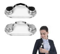 BZKSER Occhiali Clip on Magnetico - 2 PCS Portaocchiali Magnetico Clip per Badge in Acciaio Inossidabile può Essere Attaccato a Vestiti,per Occhiali,Occhiali da Sole,Occhiali da Lettura,Auricolari