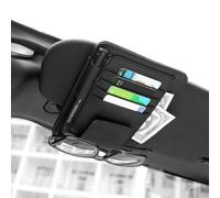BZKSER Organizzatore per Visiera da Sole per Auto - 1 PCS Interni in Pelle Accessori Custodia in Pelle Tasca per Custodia Borsa per Carta Chiave di Licenza Telefono Cellulare Bill Documento