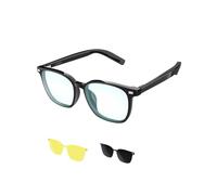 BZOO Flex - Occhiali intelligenti 3 in 1 con audio Bluetooth, lenti fotocromatiche e anti-luce blu, montatura TR90 impermeabile, comandi touch