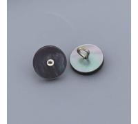 BZSDDY 10 Pezzi Bottoni in Conchiglia Naturale Bianchi/Blu Bottoni in Conchiglia in Madreperla Bottoni in Conchiglia Bottoni Rotondi con Gambo da Cucire per Cappotti di Stoffa Abiti