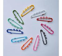 BZSDDY 20PCS 50 MM Spille da Balia Grandi in Metallo Color Caramello con Spilla da Balia a 5 Fori con Anelli Spille da Balia per Gioielli per la Realizzazione di Spille