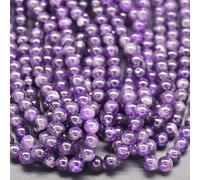 BZSDLD 32-90 Perline sfuse di Ametista Viola da 4-12 mm per Realizzare Braccialetti, Perline di Pietre preziose Naturali per Braccialetti Fai da Te, progetti di Artigianato