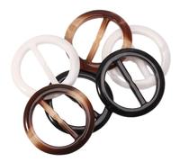 BZSQD 10PCS 25/50MM Rotonda In Resina Fibbia Della Cintura Sciarpa di Seta Fibbia Grande T Shirt Anello Pinze Per Le Donne cravatta Giacca A Vento Cappotto Fibbia In Vita