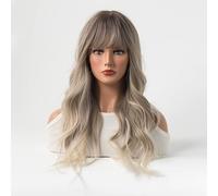 BZSQD 60-70CM Parrucche Viola Chiaro/Marrone Nero Per Le Donne Accessori Per Capelli Per Ragazze Ricci Nelle Feste Di Viaggio Quotidiane Carnevale