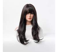 BZSQD 60-70CM Parrucche Viola Chiaro/Marrone Nero Per Le Donne Accessori Per Capelli Per Ragazze Ricci Nelle Feste Di Viaggio Quotidiane Carnevale