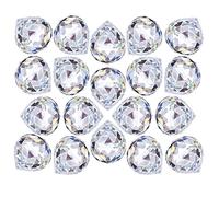 Bztzhm 30 Pezzi Prisma Sfera in Cristallo 20mm da Appendere - Clear Crystal Ball per Casa Delle Nozze e Decorazioni