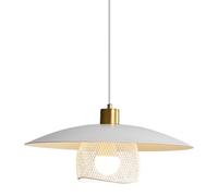 BZXSDRTF Lampada a sospensione da tavolo da pranzo in ferro con griglia tricolore E26, lampada a sospensione creativa a tre teste, multi-opzione, per camera da letto, studio, bancone bar