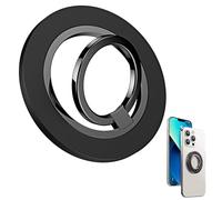 Bzzerumy Magnetic Phone Ring Holder, Magnetic Cell Phone Grip Stand Ring Kickstand with Two-Sided Magnetic Compatible iPhone 15 Pro Max 14 13 12, Android