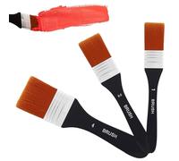 Bzzerumy Set di 3 pennelli da 10/20/40 mm, colore acquerello, pennello acrilico, pennello per pittura a olio, pennello per pittura