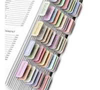 Bzzerumy Tavole bibliche laminate - 75 pezzi registrati biblici - Regali cristiani - Accessori Bibbia - Marcatori biblici - Grande stampa - Accessori per diario - Registro biblico rosa