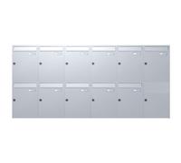 C-01 11 sistema di cassette per le lettere da parete in acciaio inox V2A