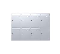 C-01 7 sistema di cassette per le lettere da parete in acciaio inox V2A