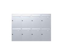 C-01 8 sistema di cassette per le lettere da parete in acciaio inox V2A