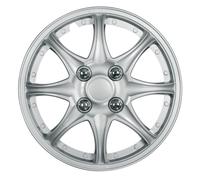 Set Kit 4 copricerchi 13'' in ABS vernice metallizata. Bulloni cromati. C-099