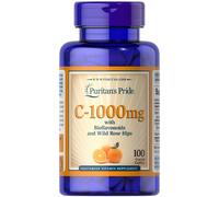 Vitamina C-1000 mg con bioflavonoidi e rosa canina 100 compresse Puritans Pride