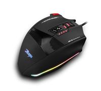 C-13 Mouse da gioco cablato 13 tasti di programmazione regolabile 10000DPI RGB Cintura luminosa 128 KB Memoria integrata Meccanismo contrappeso integrato