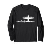 C-130 Hercules Heartbeat Aereo da guerra militare Maglia a Manica