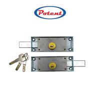 C-1625.FLAT Potent serrature a cilindro per serranda accoppiate con chiave punzonata