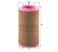 C 17 278 MANN-FILTER Filtro aria per ,CITROËN,FIAT,PEUGEOT