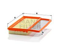 C 24 006 MANN-FILTER Filtro aria per ABARTH