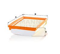 C 25 033 MANN-FILTER Filtro aria per FIAT