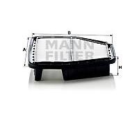 C 29 008 MANN-FILTER Filtro aria per CHEVROLET,DAEWOO,HOLDEN,OPEL,VAUXHALL
