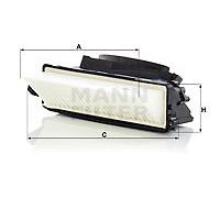 C 29 035-2 MANN-FILTER Filtro aria per MERCEDES-BENZ