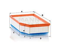 C 31 027 MANN-FILTER Filtro aria per JEEP