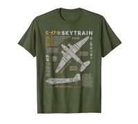 C-47 Skytrain | C47 Douglas Dakota WW2 Transport Aircraft Maglietta