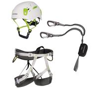 C.A.M.P. - Kit Ferrata Kinetic Rewind Energy Team - Set da arrampicata L grigio