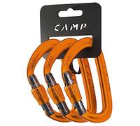 C.A.M.P. Moschettoni a ghiera Orbit Lock Set 3 Alluminio Arancione Unisex