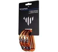 C.A.M.P. Set 3 Orbit Lock - set moschettoni a ghiera Orange unisex Alluminio