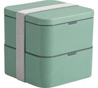C.A.O. - Scatole da pranzo CARRE 1,7 litri (85 cl x2) in PLA - Colore Verde - Lunghezza 14 cm - Larghezza 14 cm - Altezza 13,5 cm