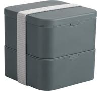 C.A.O. - Scatole da pranzo CARRE 1,7 litri in PLA - Colore Nero - Lunghezza 14 cm - Larghezza 14 cm - Altezza 27 cm