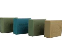 C.A.O. - Set di 10 saponi in sodio olivato, acqua, glicerina, olea europaea perde olio, sodio idrossido, CI 77891, CI 42090. - Lunghezza 6,8 cm - Larghezza 5,7 cm - Altezza 2,4 cm