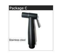 (C Acciaio inossidabile) Soffione doccia portatile per WC, bidet, soffione doccia, pulizia anale