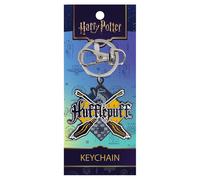 C AND D VISIONARY Hufflepuff Portachiavi Smaltato Argento Nuovo K-2869-E