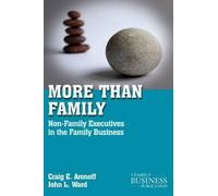 C. Aronoff J. Ward More than Family (Tascabile) Family Business Publication