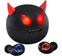 (C)Auricolari wireless per bambini, cuffie auricolari Bluetooth 5.3 con doppio microfono, Panda HiFi