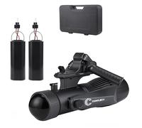 C CAMOLECH - Monopattino subacqueo da 900 W, doppia batteria con 2 batterie da 16000 mAh, profondità 30 m, 10 velocità (3-11 km/h), batterie rimovibili e pinne galleggianti per snorkeling, immersioni