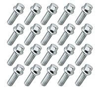 C CARBONADO 20x Bullone per Ruota M15x1,25 x 35 mm con sede sferica - 17 mm Lunghezza Selezionabile Compatibile con Mercedes GLE GLS