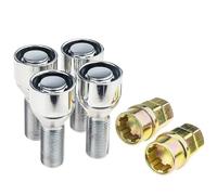 C CARBONADO Sicurezza per viti e bulloni delle ruote M14x1,25 con serrature per cerchioni - Serratura per cerchioni e viti per ruote - Protezione antifurto per ruote - Serratura per ruote compatibile