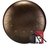 C Chiave Tongue Thumue Drum 12 Pollici 13 Note, Tamburo Etereo Con Mazze, Libro Tutorial, Adesivo Tonico E Borsa Da Viaggio, Per Campeggio, Meditazione, Terapia Musicale (Color : Brown)