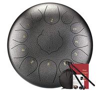 C Chiave Tongue Thumue Drum 12 Pollici 13 Note, Tamburo Etereo Con Mazze, Libro Tutorial, Adesivo Tonico E Borsa Da Viaggio, Per Campeggio, Meditazione, Terapia Musicale (Color : Silver)