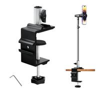 C-Clamp Base Stand Mounting Accessory, Microfoni Supporto Da Tavolo Per Microfoni Con Vite Regolabile Morsetto di Montaggio In Metallo Robusto Appeso Outrigger Braccio A Forbice Morsetto, 1pz