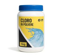 C CLORO PISCINA IN POLVERE - Cloro Granulare a Rapida Dissoluzione - Cloro Shock Stabilizzato per Piscine - Formati 1kg, 5kg, 25kg (1 Kg)